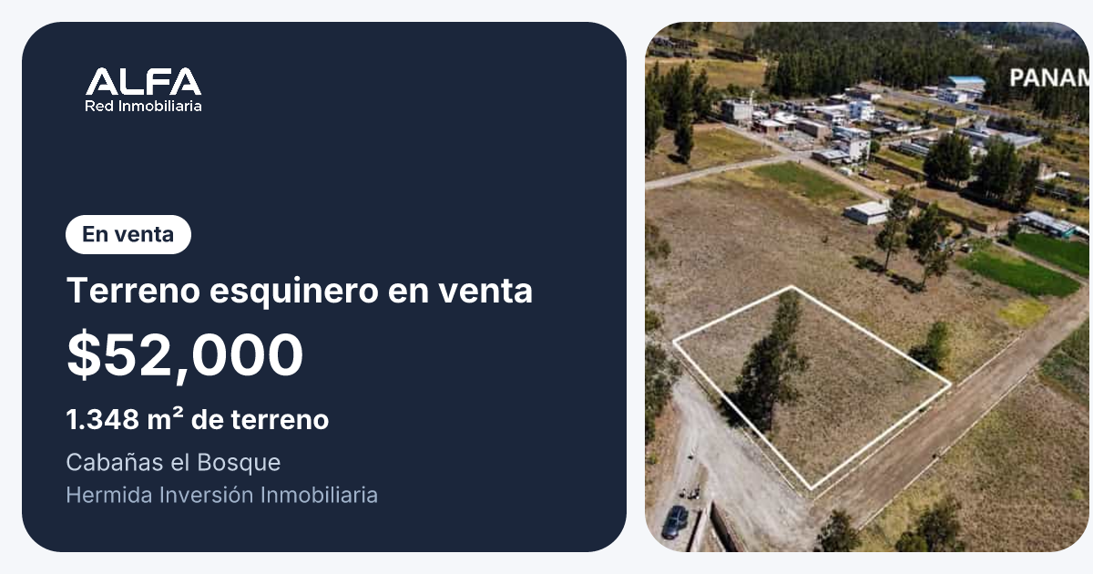 Terreno en venta en Quito, Pichincha