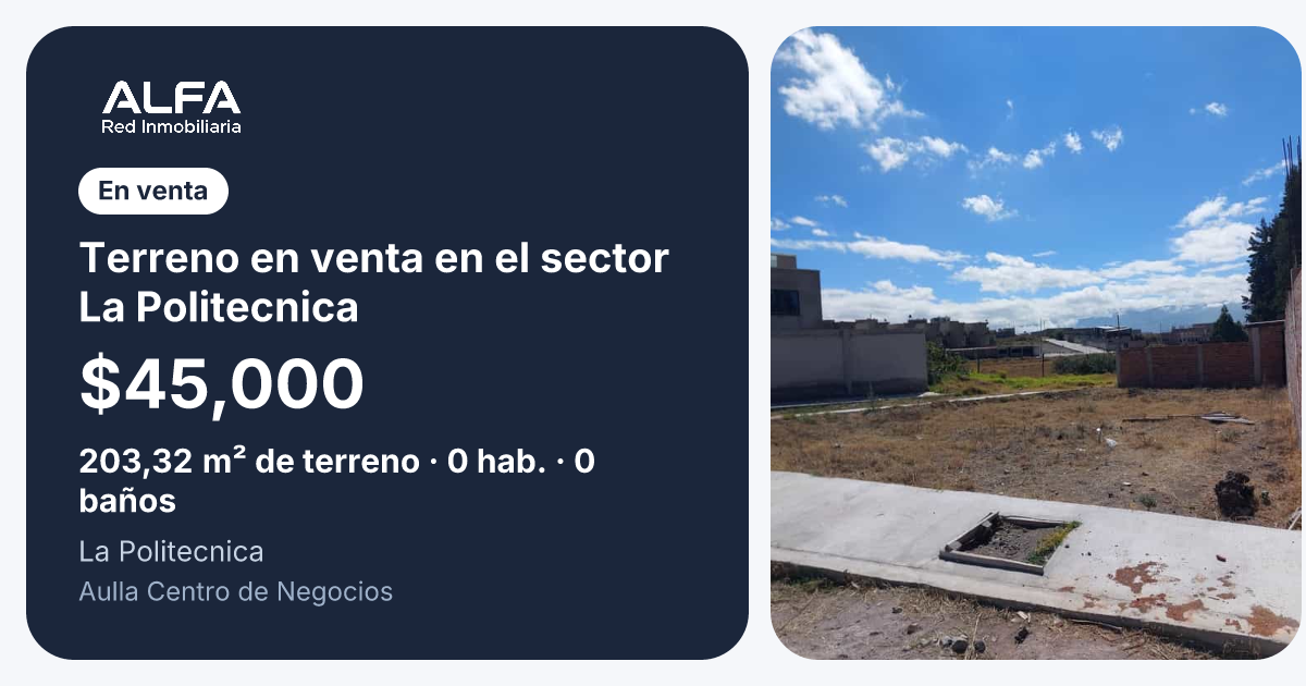 Lot for sale in Riobamba, Chimborazo