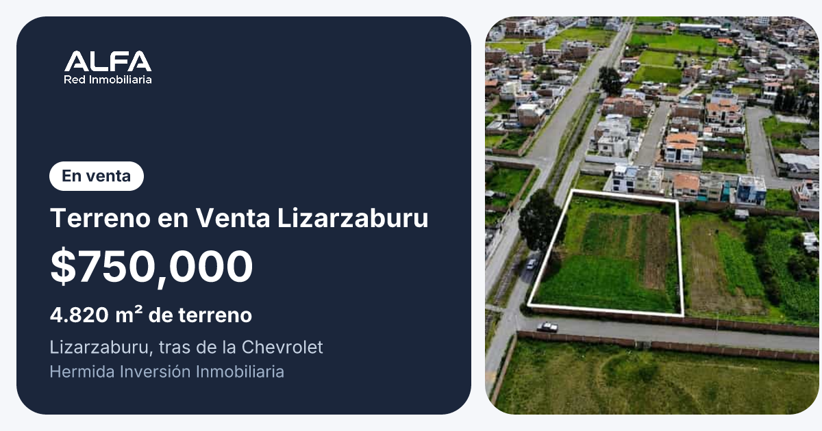 Lot for sale in Riobamba, Chimborazo