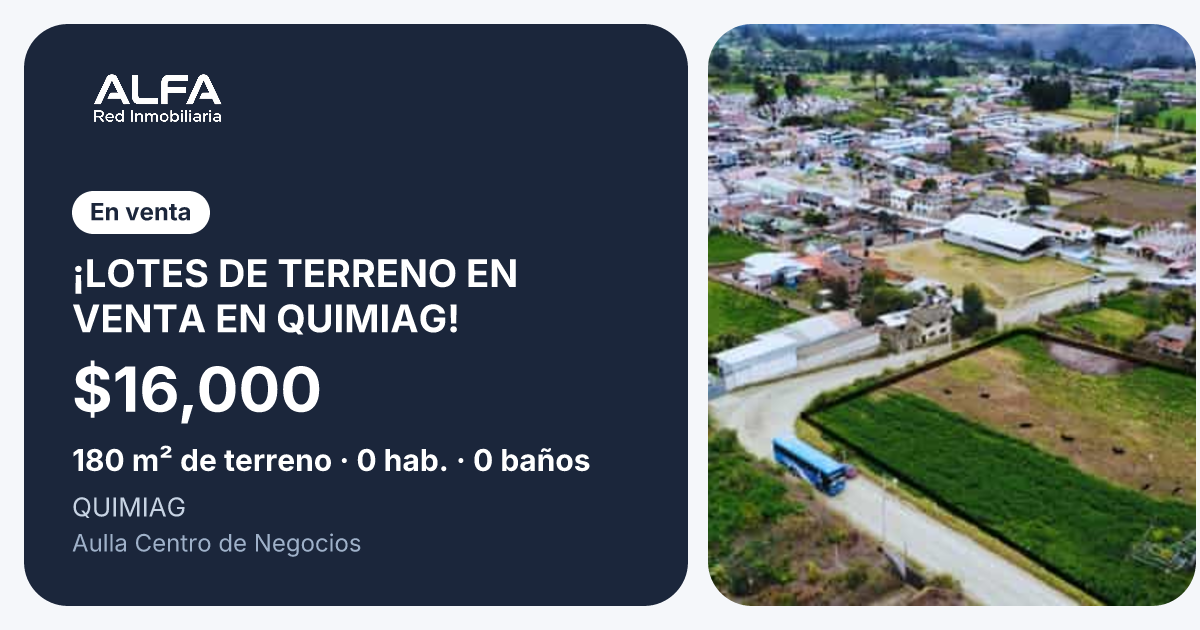 Lot for sale in Riobamba, Chimborazo