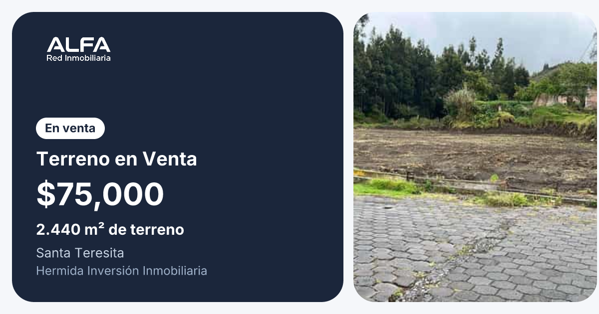 Lot for sale in Riobamba, Chimborazo