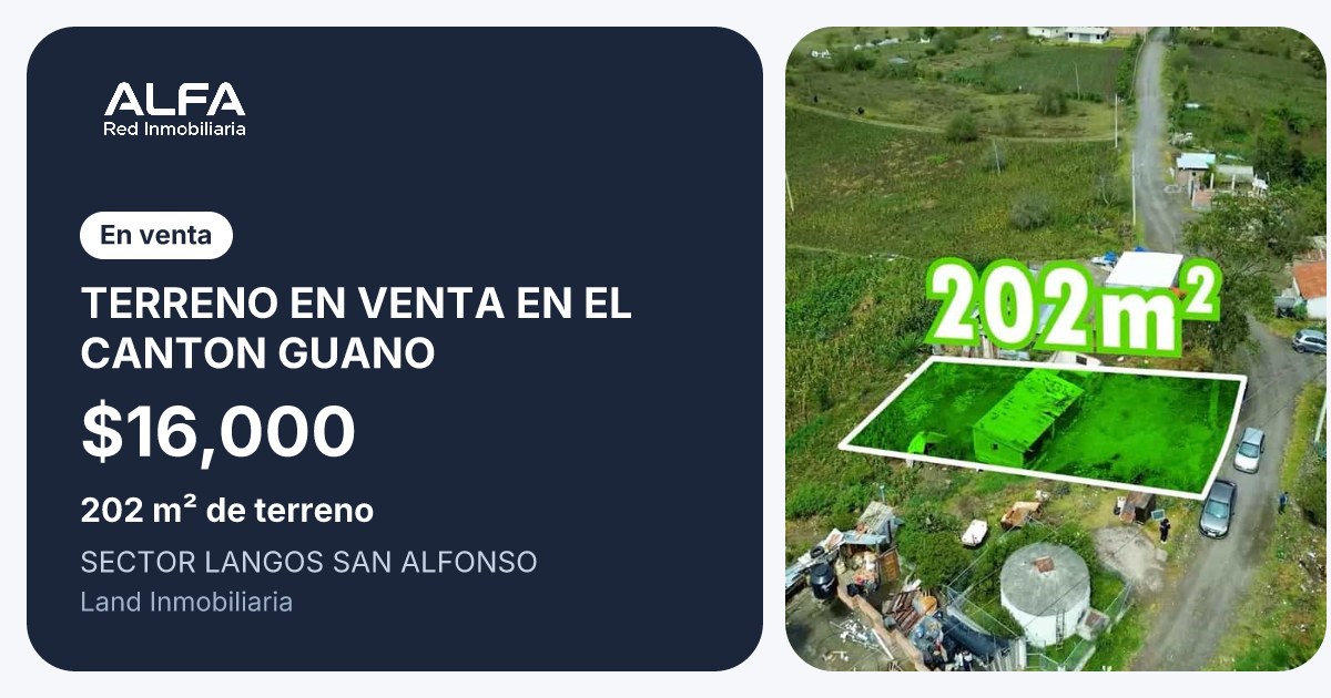 Lot for sale in Riobamba, Chimborazo