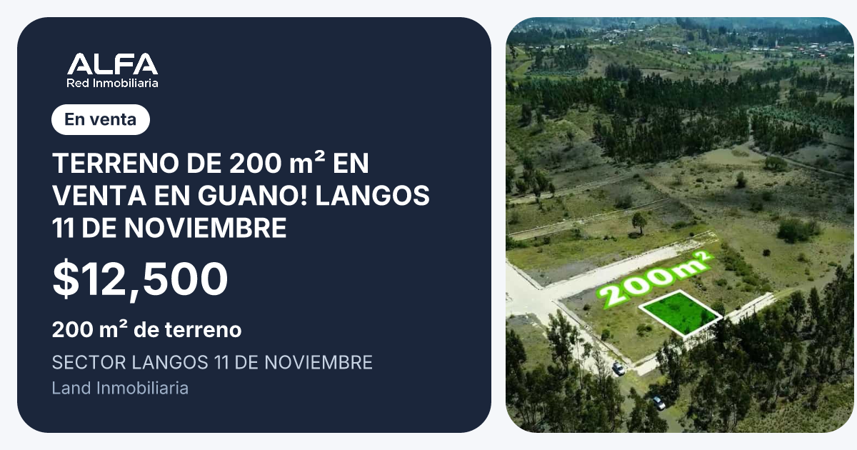 Lot for sale in Riobamba, Chimborazo